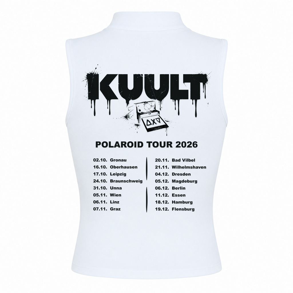 Polaroid Tour 2026 High Neck Women - weiß - Rueckseite