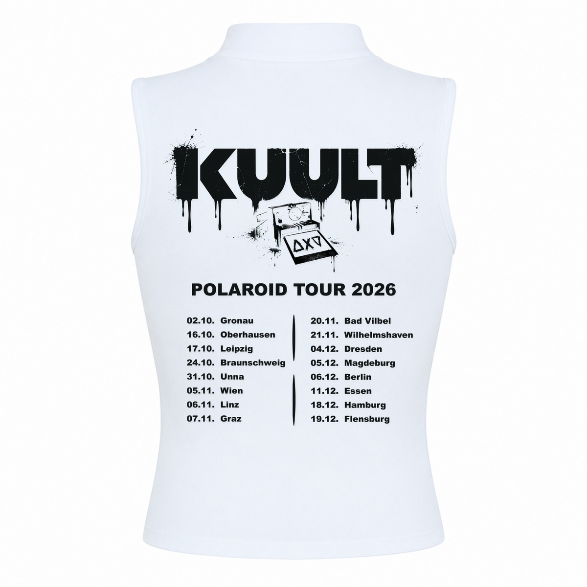 Polaroid Tour 2026 High Neck Women - weiß - Rueckseite