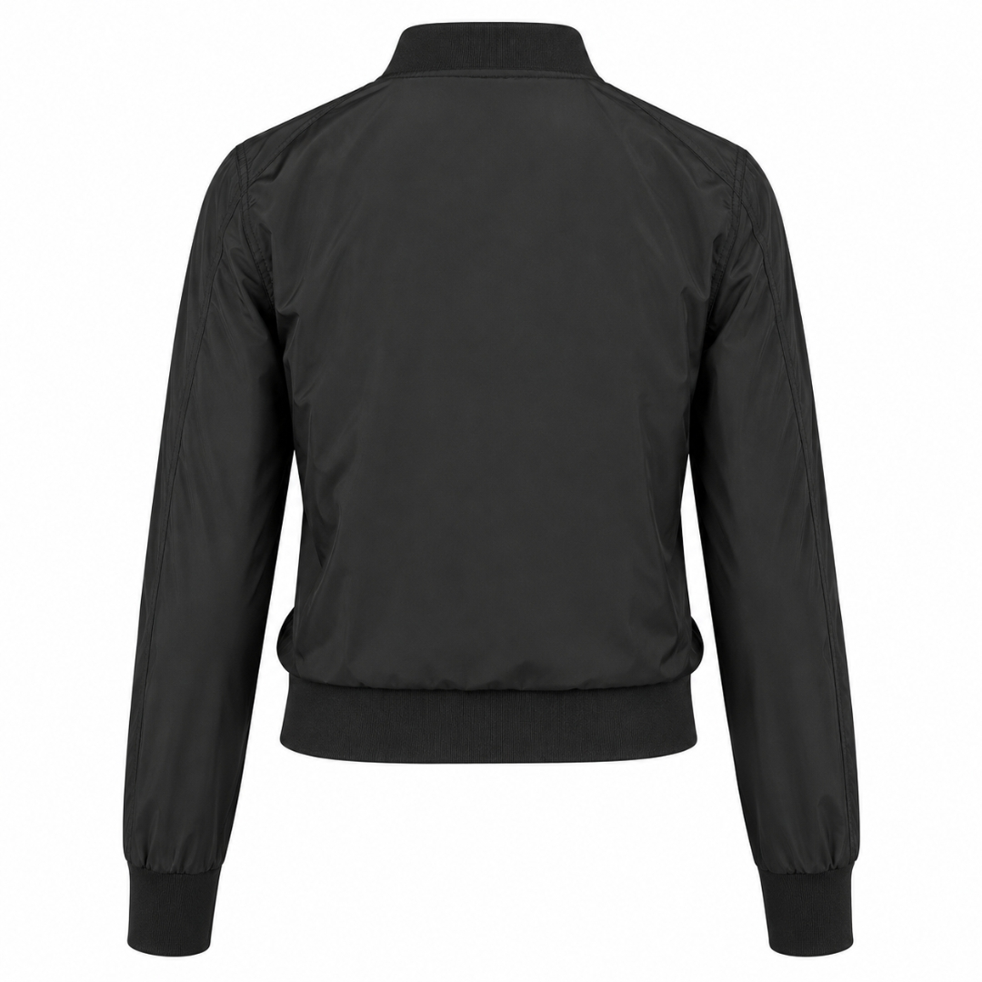 KUULT Bomber Jacke Ladies´ Nylon Bomber Jacket - Black - Rueckseite