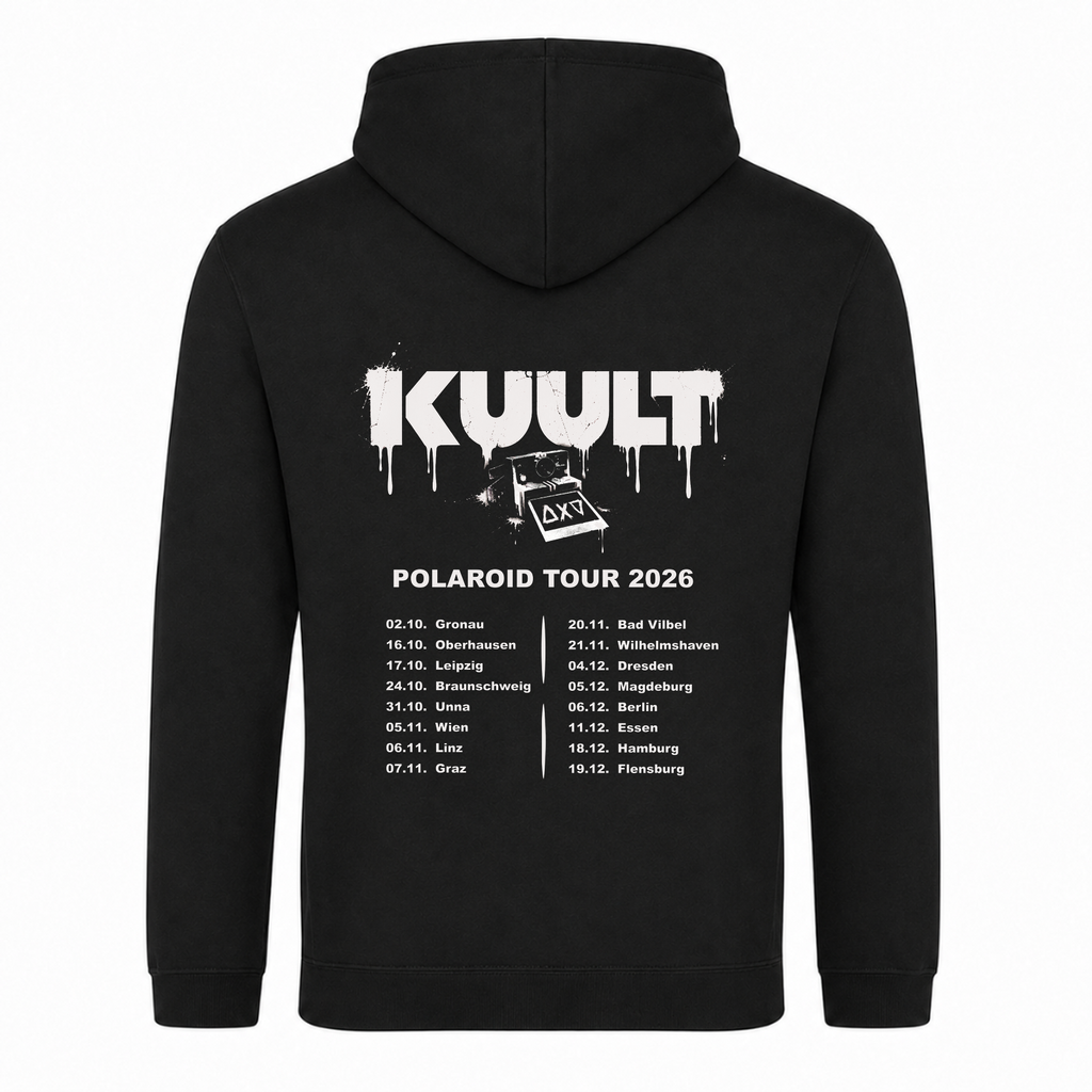 Polaroid Tour 2026 Hoodie - Schwarz - Rueckseite