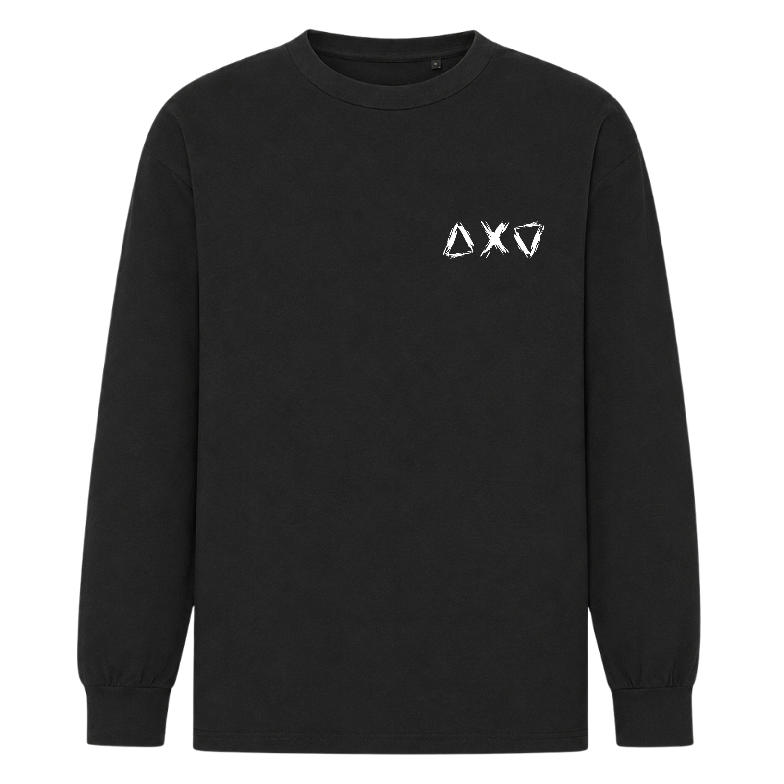 KUULT - BASIC LOGO - Unisex Oversize T-Shirt Longsleeve – Oversize Fit - Black
