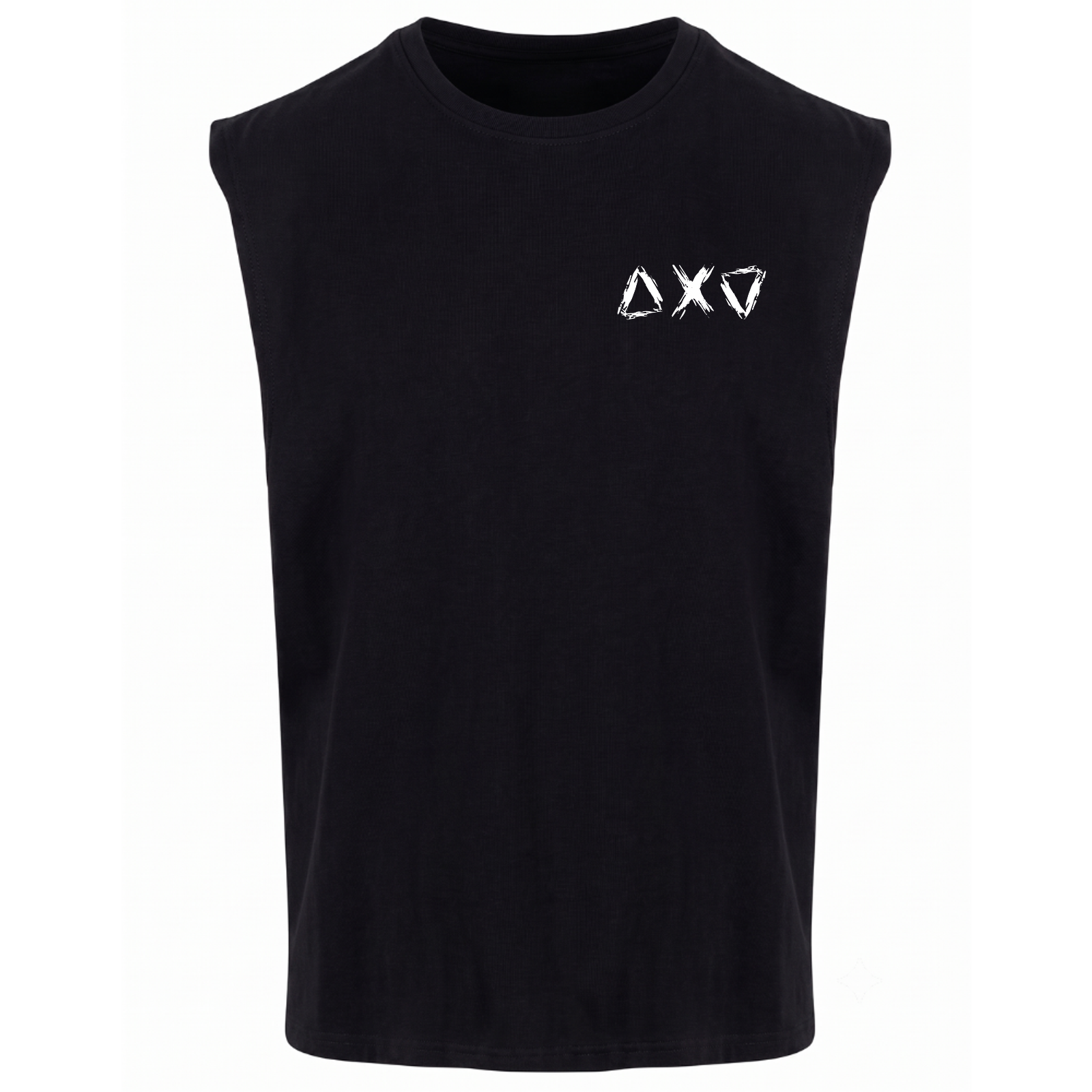 KUULT - BASIC LOGO - Unisex Oversize T-Shirt Sleeveless Tee - schwarz